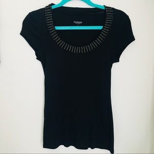 Black Express studded shirt